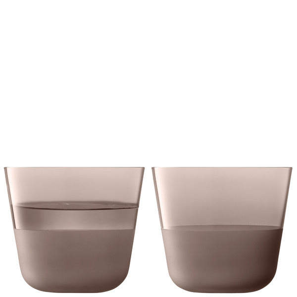 LSA Arc Contrast Tumbler Earth 260ml set of 2
