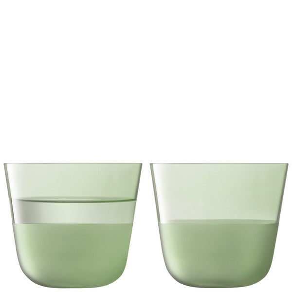 LSA Arc Contrast Tumbler Moss 260ml set of 2