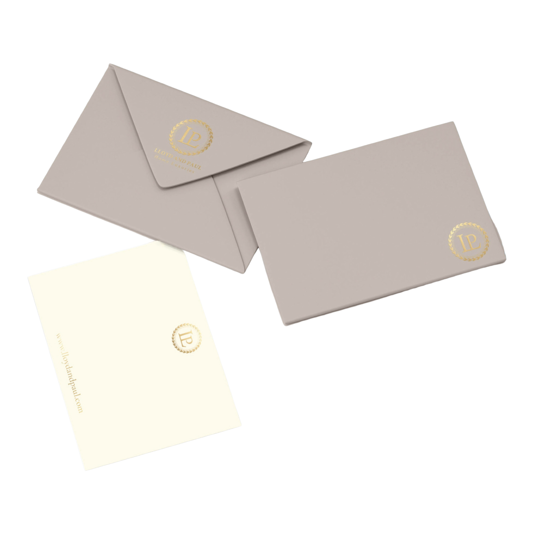 LLOYD AND PAUL HOME LUXURIES NOTE CARDS