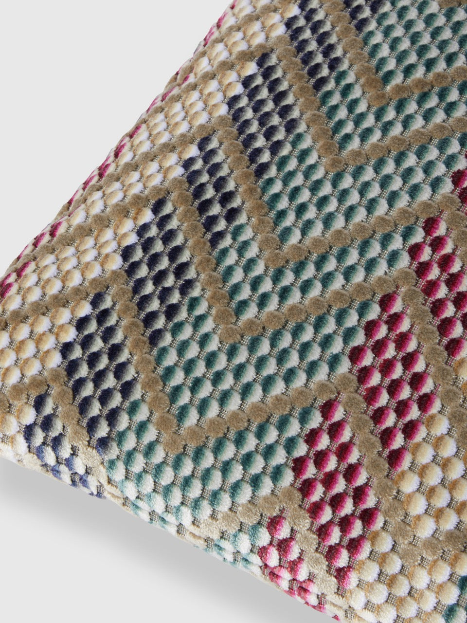 LLOYD AND PAUL HOME LUXURIES MISSONI Squame Violet Cushion (40cm x 40cm)