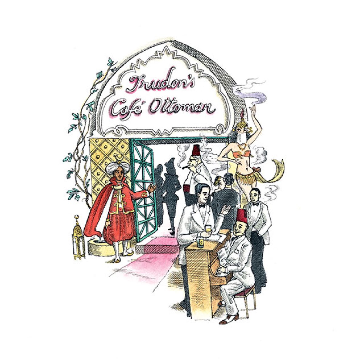 LLOYD AND PAUL HOME LUXURIES TRUDON Ottoman (Spicy Rose & Honey Tobacco)