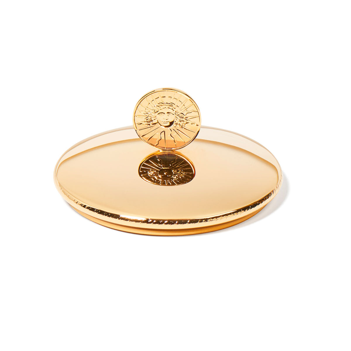 LLOYD AND PAUL HOME LUXURIES TRUDON Solis Rex Topper Gold Brass 10cm