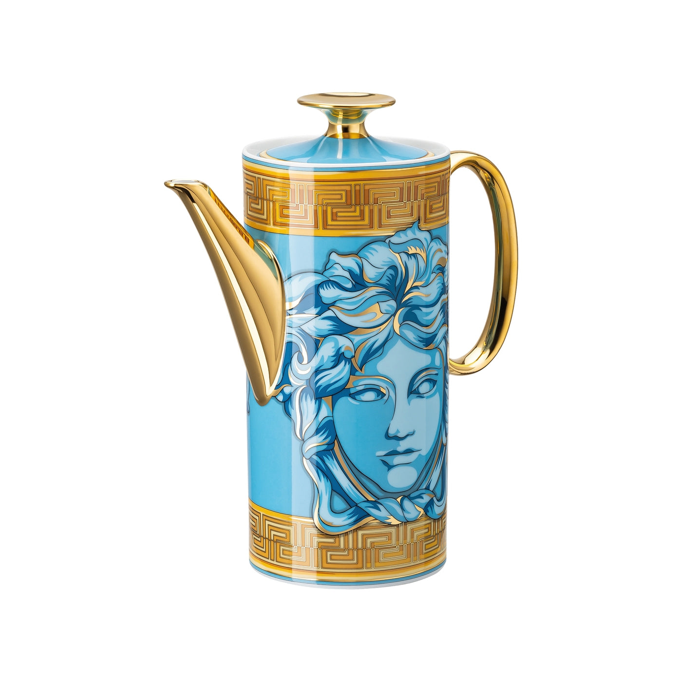 LLOYD AND PAUL HOME LUXURIES VERSACE AMPLIFIED BLUE COIN TEAPOT 1.2L