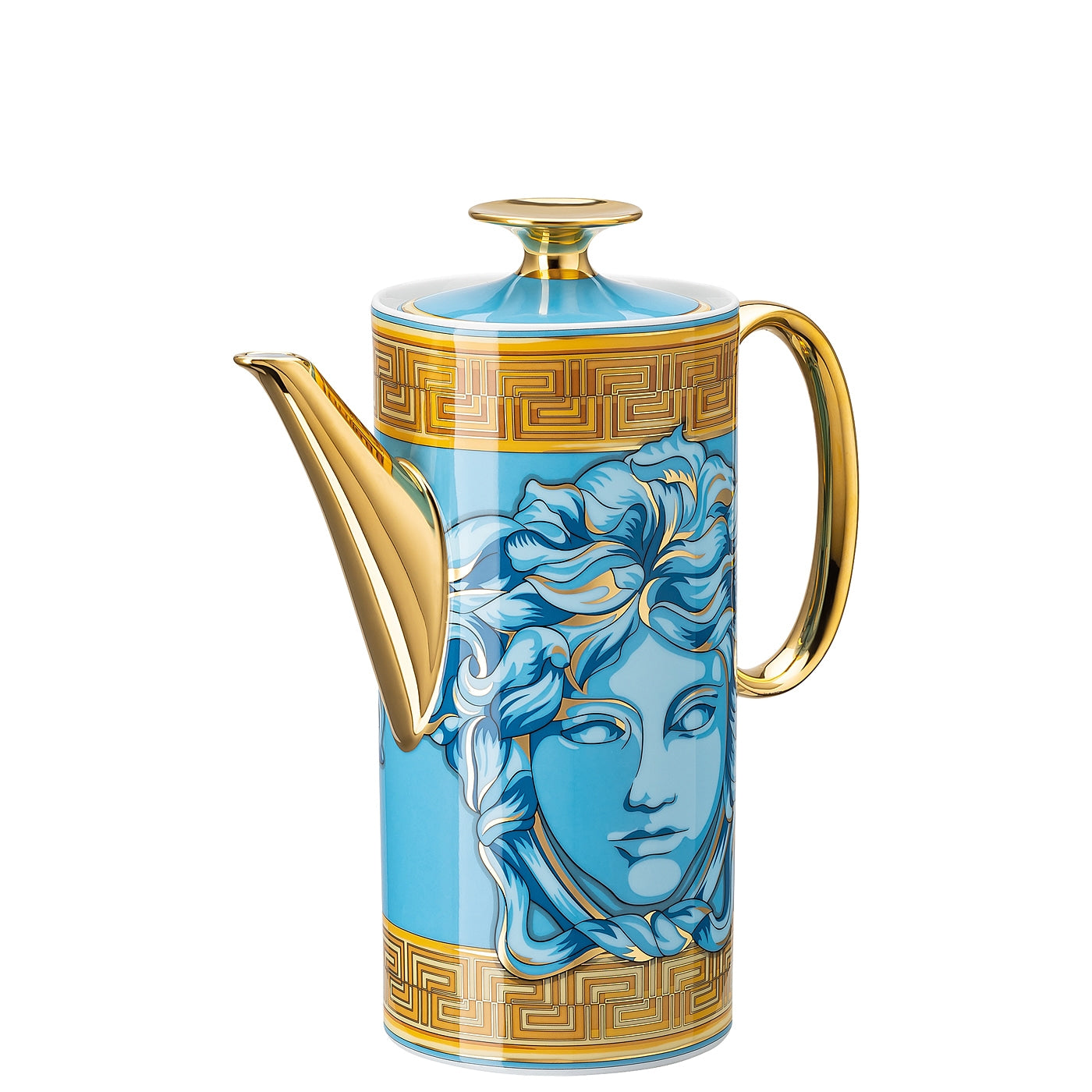 LLOYD AND PAUL HOME LUXURIES VERSACE BLUE COFFEE POT