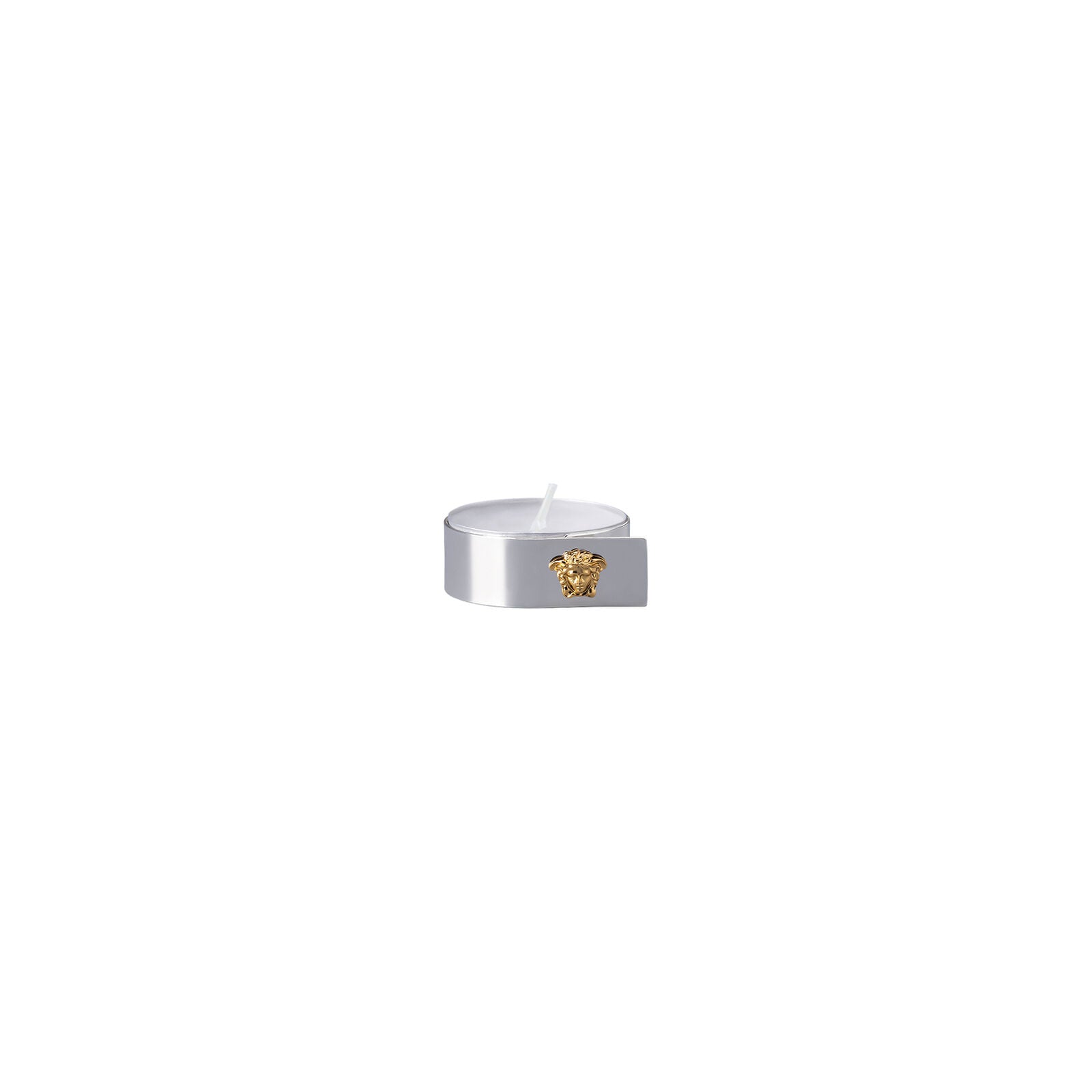 Versace Tea Light Holder Silver-Gold