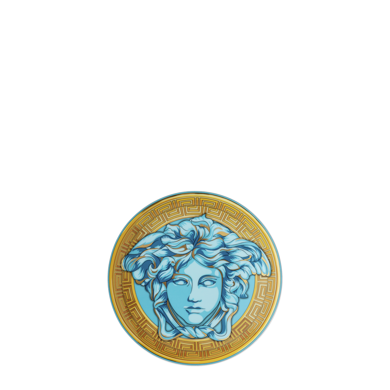 Versace Medusa Amplified Blue Coin Designer Plate