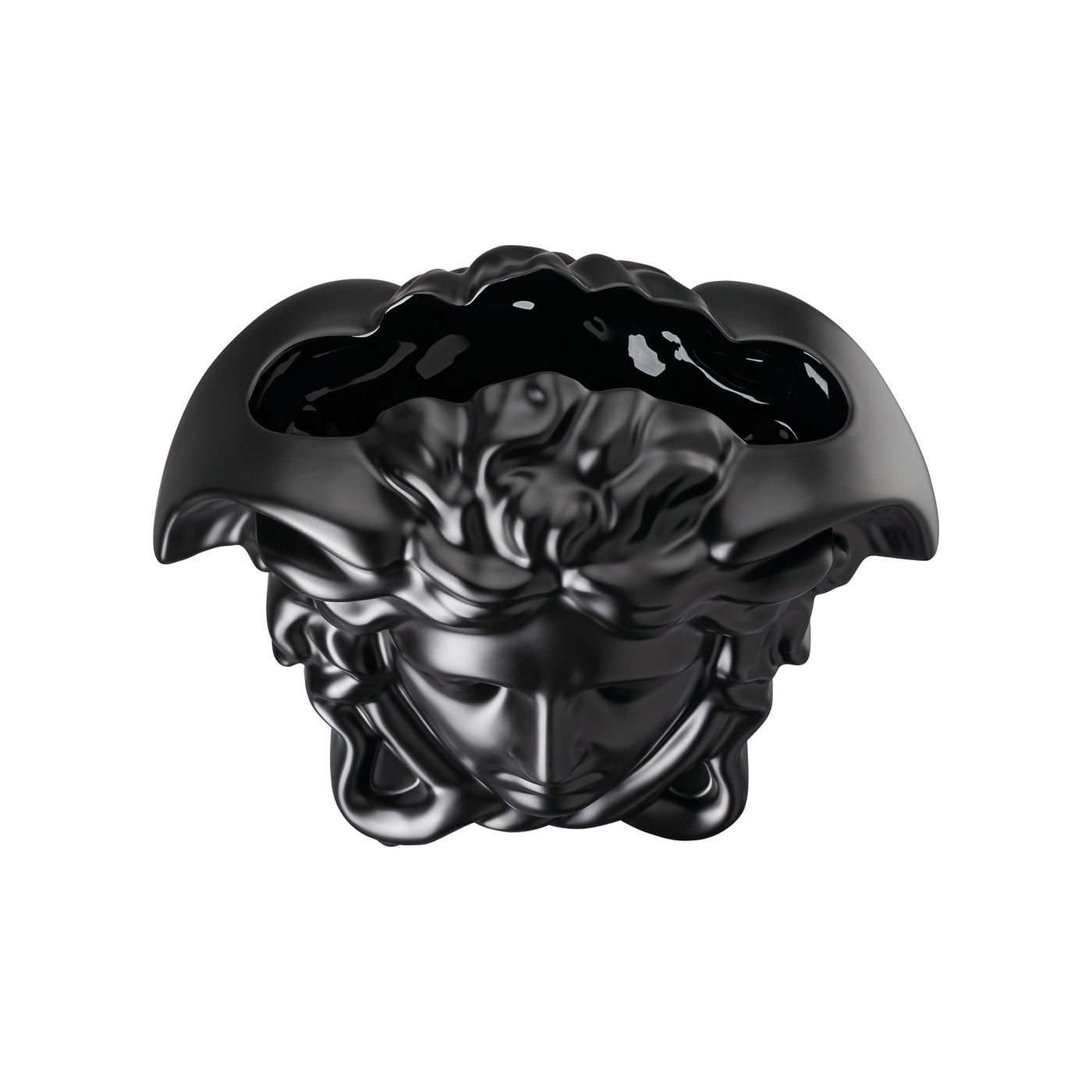 LLOYD AND PAUL HOME LUXURIES Versace Medusa Grande Black Vase 21 cm
