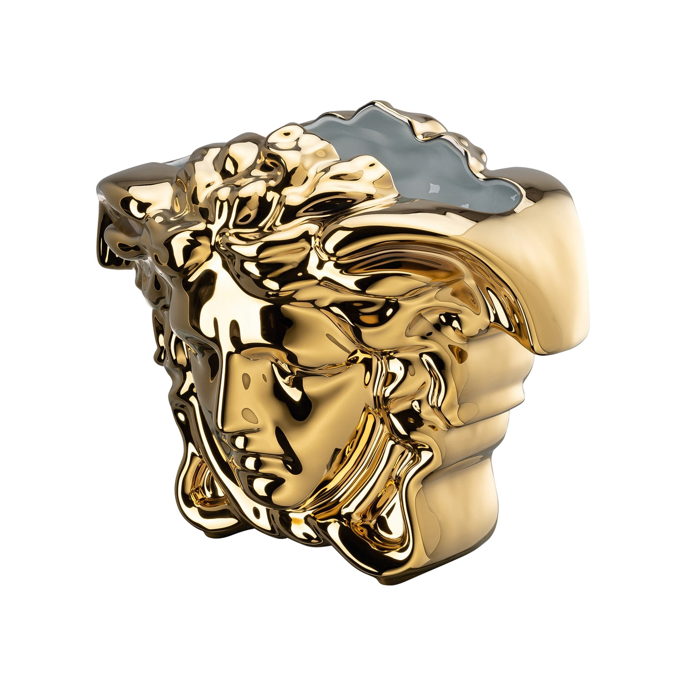 LLOYD AND PAUL HOME LUXURIES Versace Medusa Grande Gold Vase 21cm