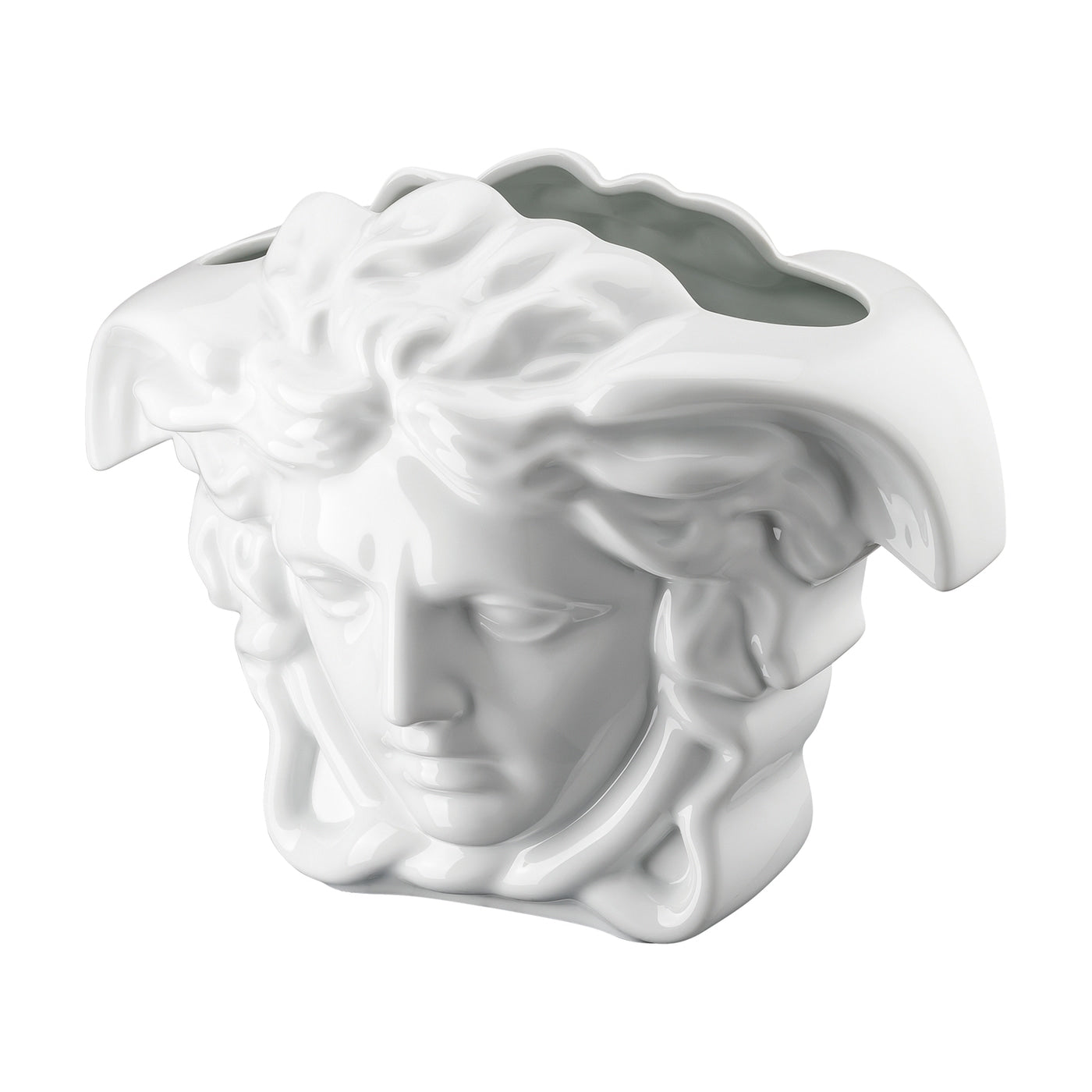 LLOYD AND PAUL HOME LUXURIES Versace Medusa Grande White Vase 30 cm