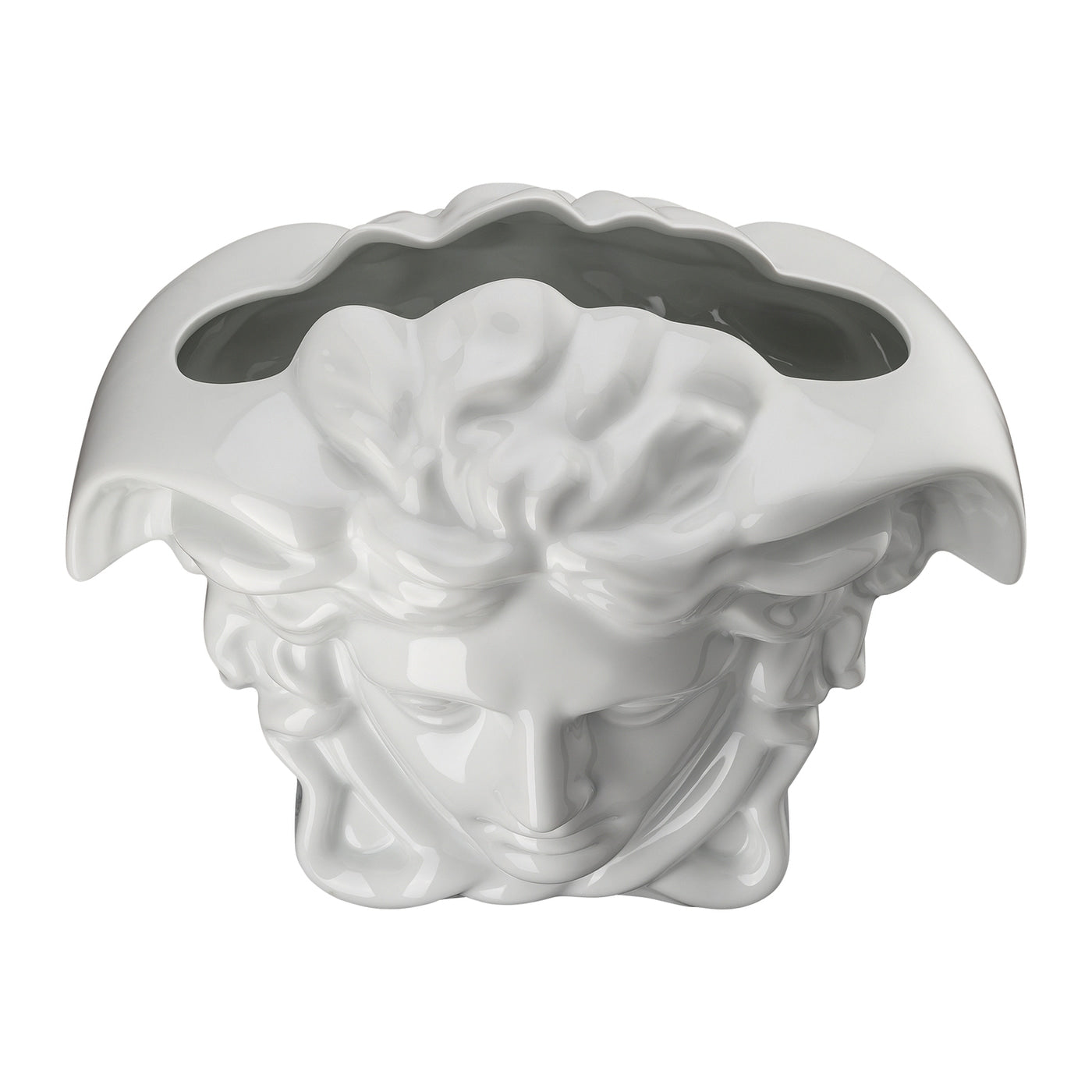 LLOYD AND PAUL HOME LUXURIES Versace Medusa Grande White Vase 30 cm