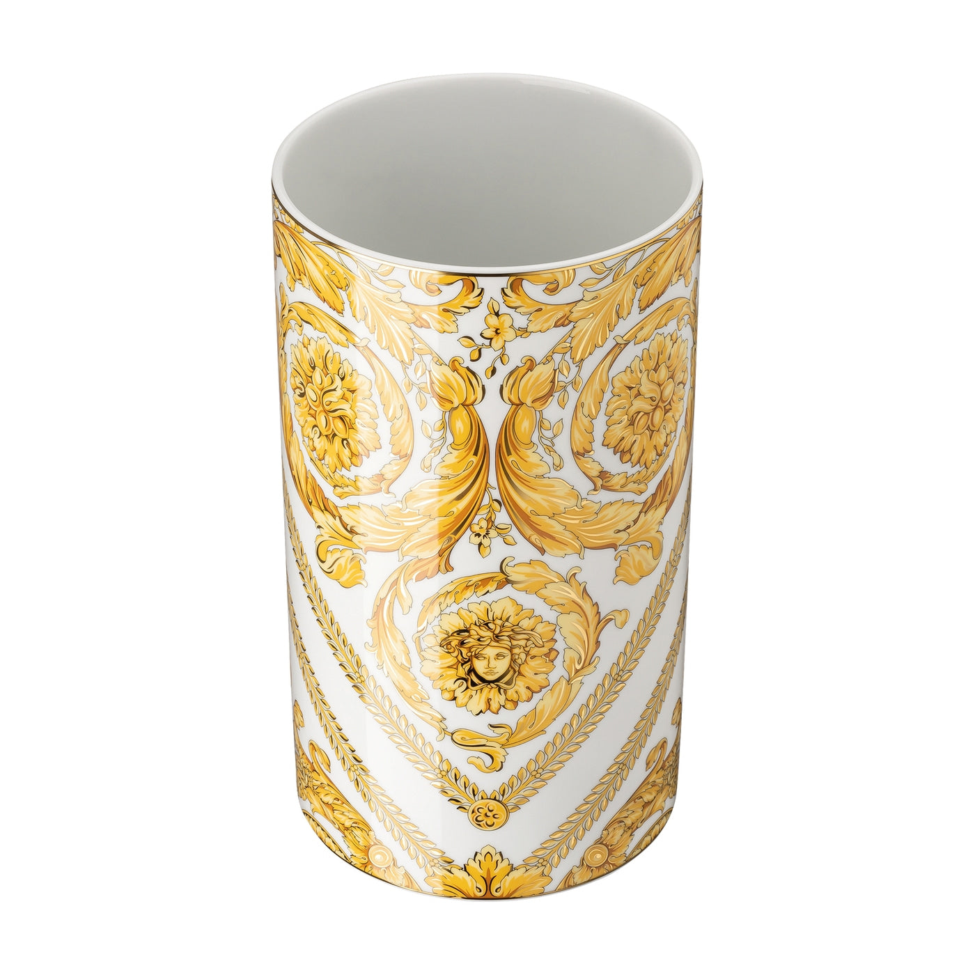 LLOYD AND PAUL HOME LUXURIES Versace Medusa Rhapsody Vase 30 cm top view