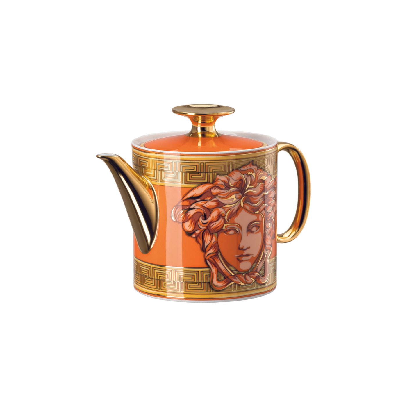 LLOYD AND PAUL HOME LUXURIES VERSACE Medusa Amplified Golden Coin Teapot