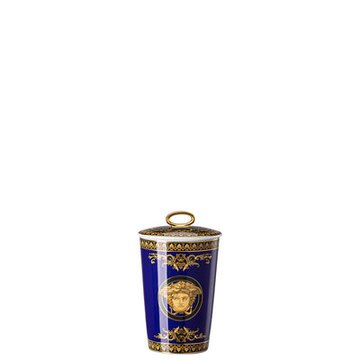 Blue Versace Medusa candle – luxury home fragrance