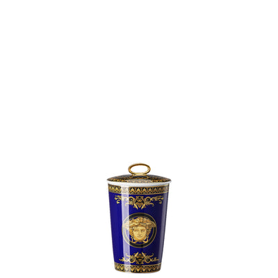Blue Versace Medusa candle – luxury home fragrance