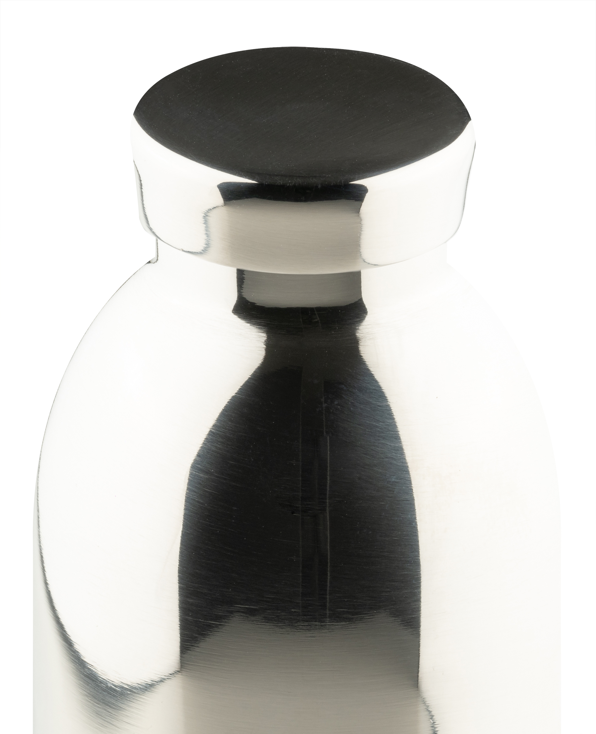 24Bottles Clima Bottle in Mirror Steel - 500ml insulated stainless steel water bottle with 24-hour cold thermal technology, luxury finish for Lloyd & Paul