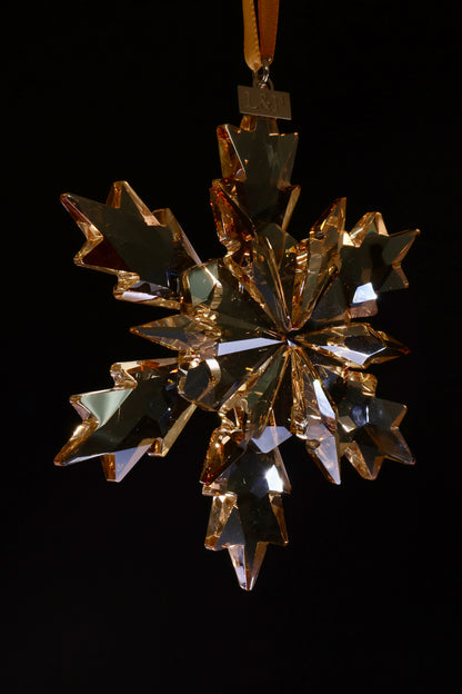 Crystal Snowflake Christmas Tree Ornament – Champagne
