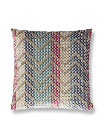 LLOYD AND PAUL HOME LUXURIES MISSONI Squame Violet Cushion (40cm x 40cm)