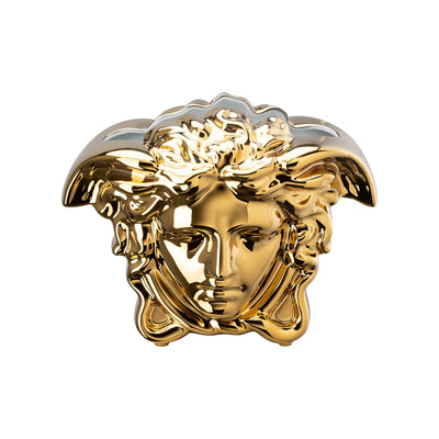 LLOYD AND PAUL HOME LUXURIES Versace Medusa Grande Gold Vase 21cm