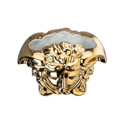 LLOYD AND PAUL HOME LUXURIES Versace Medusa Grande Gold Vase 21cm