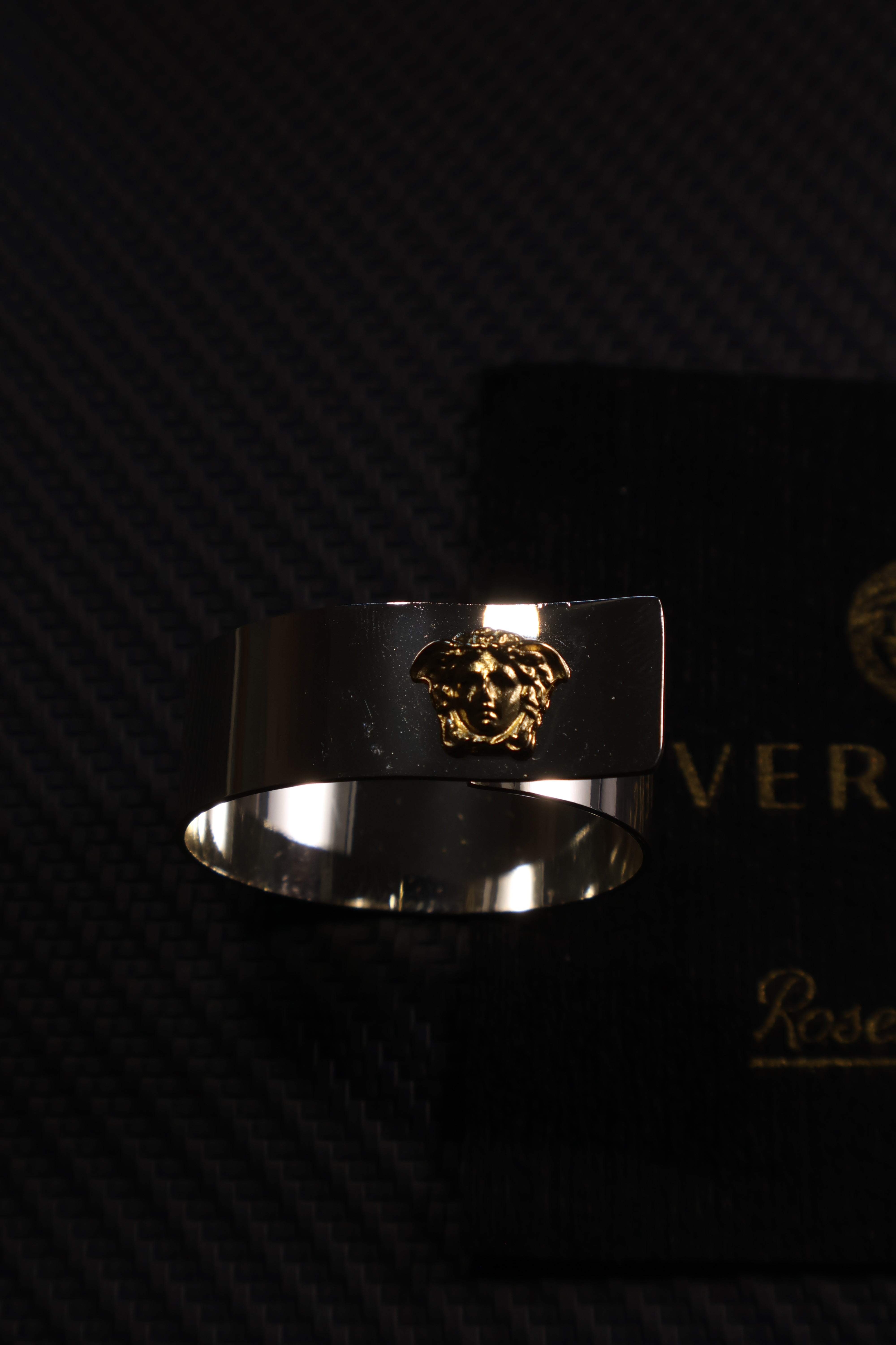 Versace Tea Light Holder Silver-Gold