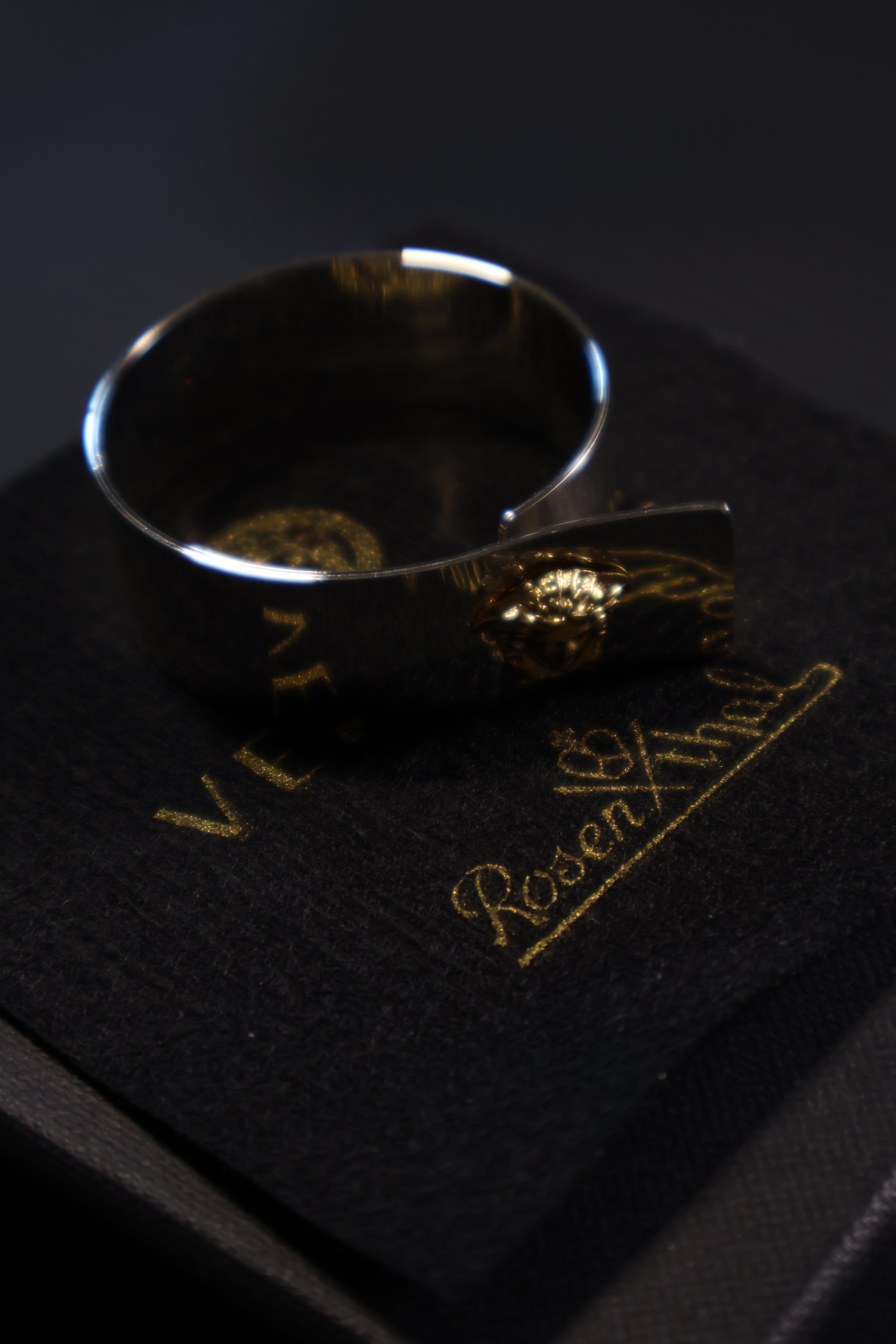 Versace Tea Light Holder Silver-Gold